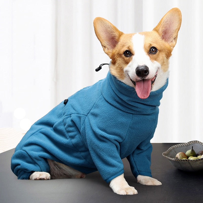 Macacão Pet Fleece Ajustável | Para Cachorro e Gato